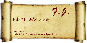 Fél József névjegykártya
