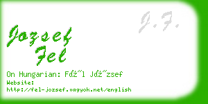 jozsef fel business card